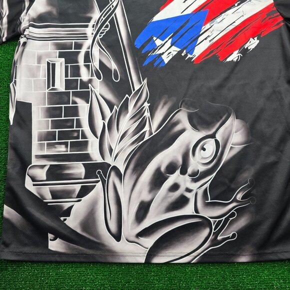 Puerto Rico Tshirt Mens‎ 2XL Black Short Sleeve Flag Prideful Graphic Tee Casual - Picture 3 of 8